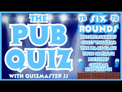 Pub Quiz No78 - 6 Different Rounds - 37 Questions & Answers - 67 Points to Win. trivia/quiz Fun Quiz