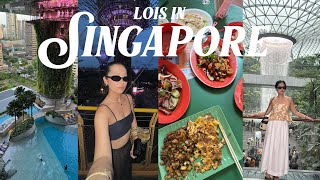 SINGAPORE TRAVEL VLOG | places to explore, must visit hawkre centers, summer ootds & new friendships