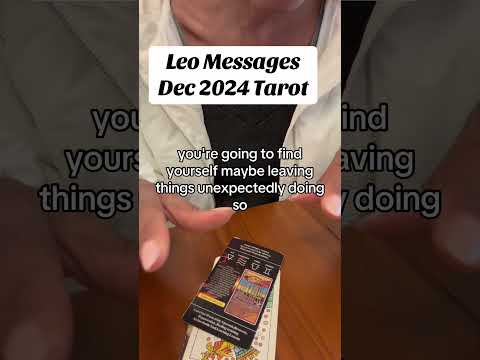 Leo messages reading tarot December 2024. #leo #leotarot