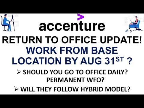 Accenture Return to Office|  Mandatory Return to office in Accenture | WFH or WFO or Hybrid Model