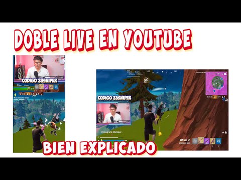 Doble directo en YouTube vertical y Horizontal - Directo vertical y horizontal de fortnite