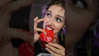 Trying Halloween Gummies 🧟🧠🍽 #asmr #mukbang #asmreating