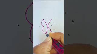 easy kolam with dots for beginners