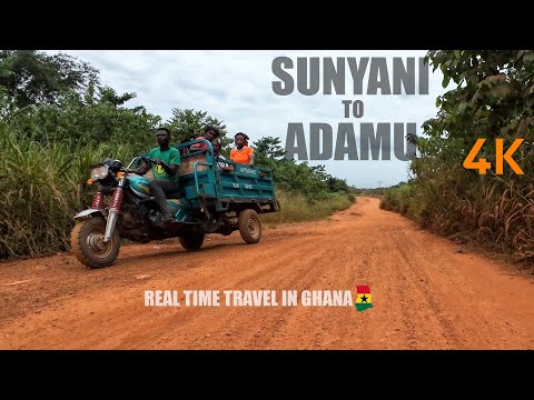 Sunyani To Adamu Badu Road Travel via Abronye and Bofourkrom in Ghana 4K