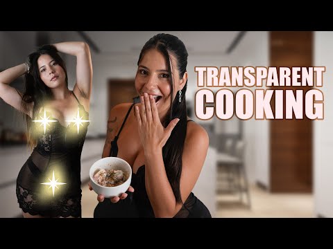 Cooking Breakfast in a Transparent Dress with Ellen Sweet