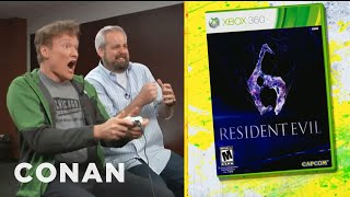 Clueless Gamer: Conan O'Brien Reviews "Resident Evil 6" | CONAN on TBS