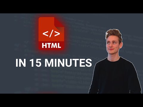 Learn HTML in 15 Minutes as an Absolute Beginner