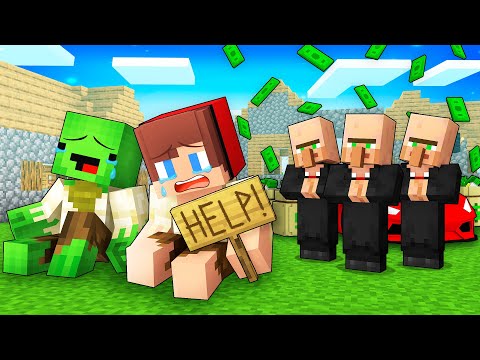 Villagers Became RICH and Kick Mikey and JJ Out in Minecraft (Maizen)