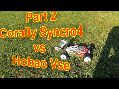 Corally Syncro 4, vs Hobao Hyper vse,  Both cars on 4s Lipo (details below)