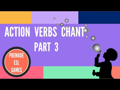 33 English Action Verbs Classroom Chant - Part 3 | ESL Elementary Level