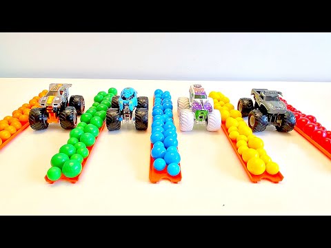 MONSTER JAM | GRAVE DIGGER | MONSTER TRUCK BUCKET SHOT | HOT WHEELS MONSTER TRUCKS | SPIN MASTER