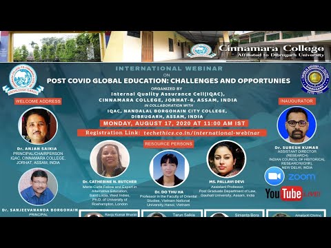 International Webinar on Post Covid Global Education : Challenges and Opportunities.