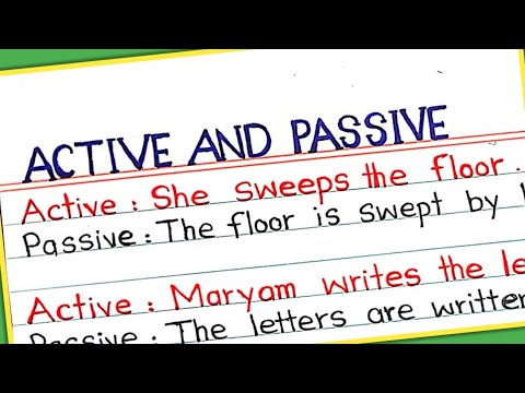 Active and Passive voice || Voice change || Change active voice into passive voice