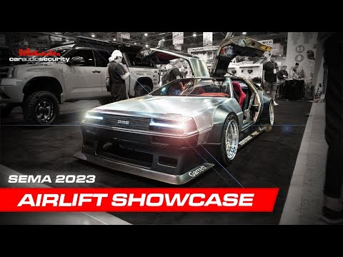 SEMA 2023 Airlift Showcase featuring Delorean, Supra, Chevy C10 and Tundra! | Car Audio & Security