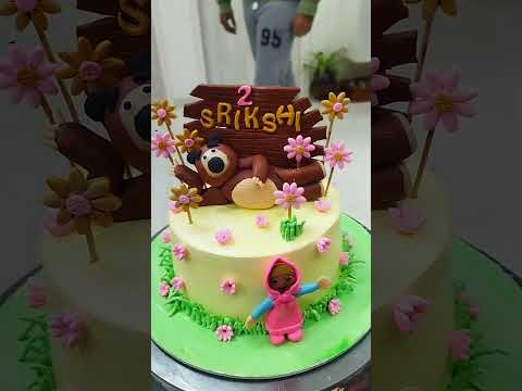 Masha And The Bear Theme Cake #kkhushifoods #shorts