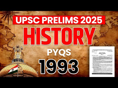 UPSC Prelims History PYQ  #1 | UPSC Previous Year Question Paper | UPSC Prelims 2025