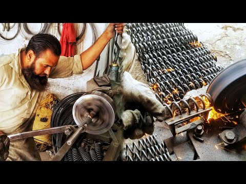 How to Flexible Spring Making in a Local Mini Street Shop