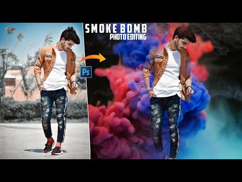 Smoke Bomb Photo Editing | Photoshop Editing Tutorial | Photoshop Smoke Photo Editing | IMRAN EDITX