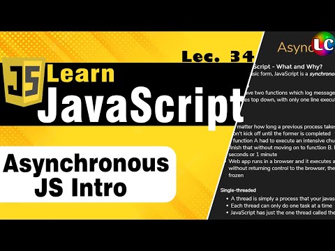 Asynchronous Javascipt | callback, async await, setTimeOut & promises | Lecture 34