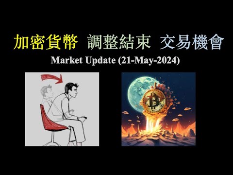 加密貨幣調整結束及交易機會｜Stan Weinstein stage analysis｜大市領先界別技術分析｜ Market Update (21-May-2024）（CC中文字幕 ）