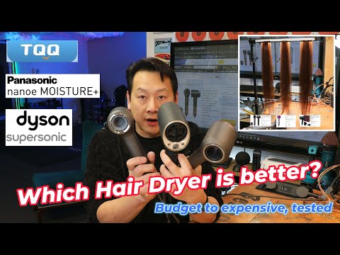 Budget vs Luxury Hair Dryers Dyson, Panasonic,  TQQ  Fastest Dry Smoothest Finish by Benson Chik