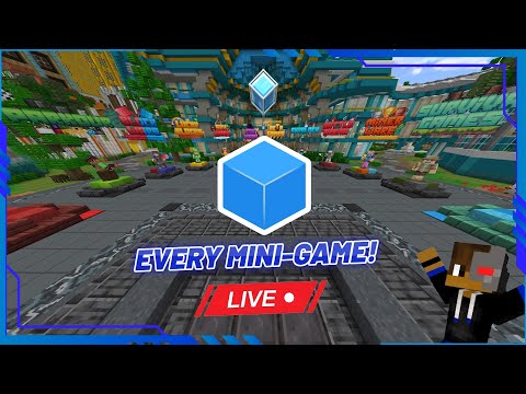 PLAYING EVERY CUBECRAFT MINI-GAME (LIVE)