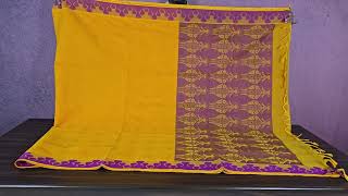 Yellow Coimbatore cotton saree SS4776 #coimbatorecotton