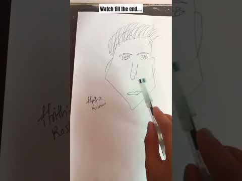 Drawing Legend Hrithik Roshan 🔥❤️💯✨️| #shorts #trending #viral #transition #hrithikroshan