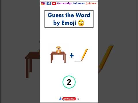 Guess the word by Emoji 🙄 #brainteasers #braintest #intelligencetest #iqtest #iq #shorts