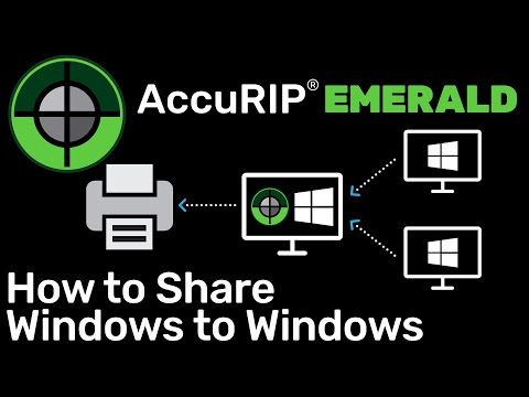 AccuRIP Emerald - How to Share AccuRIP From Windows to Windows