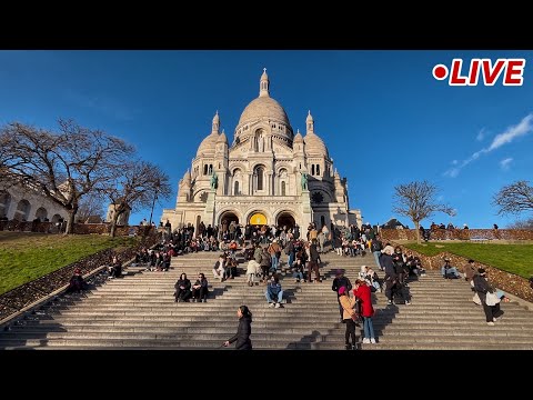 [🇫🇷Paris Live]  Cold Paris Walk in Montmartre Live Broadcasting  07/January/2025