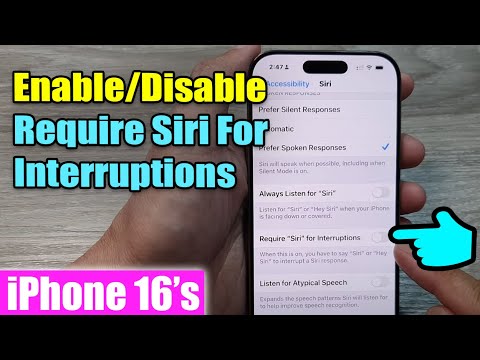 iPhone 16/16 Pro Max: How to Enable/Disable Require Siri For Interruptions