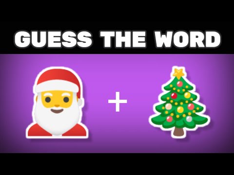 CAN YOU GUESS THE WORD BY EMOJI? 🎅🎄Christmas Quiz