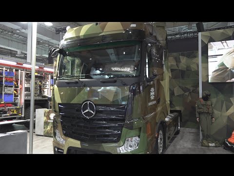 Mercedes-Benz Actros Bundeswehr Tractor Truck Exterior and Interior