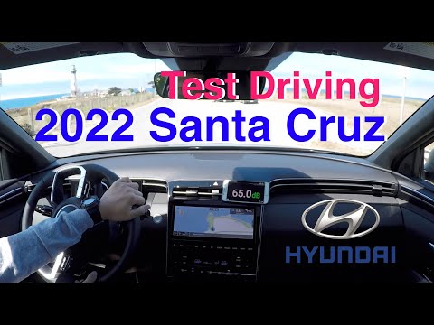 Driving Hyundai 2022 All-New Santa Cruz