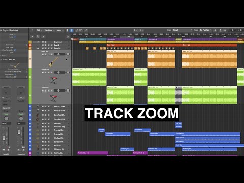 Logic Pro - Individual or Multiple Track Header Zoom at Desired Level