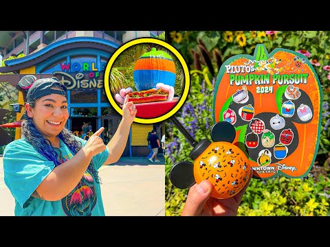 🎃 (IT’S TIME!) Pluto’s Pumpkin Pursuit 2024 At DOWNTOWN DISNEY! | Wasabi Ice Cream, Shopping + MORE!