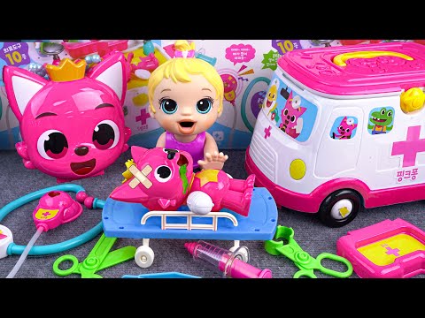 75 Minutes Mini Ambulance Toys, Satisfying Unboxing Pinkfong Mixing Slime | Tina Unboxing Toys