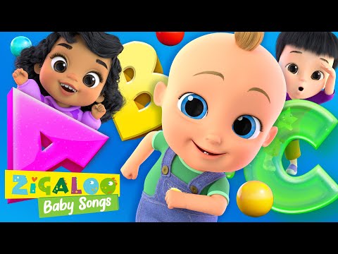 Animal Alphabet Song - Johnny and Friends Zigaloo Nursery Rhymes @LooLooKids