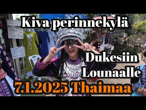 Hieno Heimokylä Ja May Perinnepuvussa - Duke's Ravintolaan Illalliselle 7.1.2025 Thaimaa