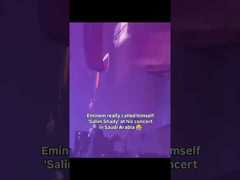 Eminem called himself Salim Shady in Saudi Arabia #trending #shorts #shortvideo #eminem #hiphop #rap