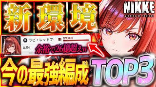 【メガニケ】最新版‼︎今の最強編成TOP3はこれだ!!属性最強編成も大変動!!【勝利の女神NIKKE】