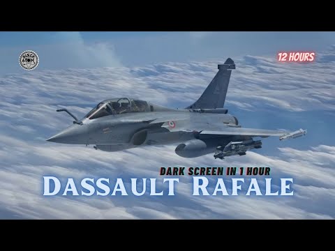 Dassault Rafale in Steady Flight ⨀ 12 Hours of Relaxing Jet Engine Sounds for Deep Sleep