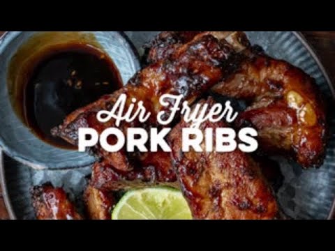 Quick & Easy Air Fryer Ribs | Supergolden Bakes