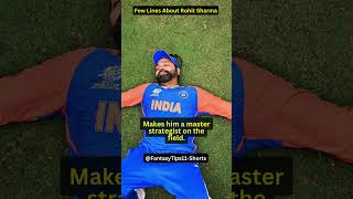 "Master Strategist! 🌟 #RohitSharma #CricketMindset" #fantasytips11-shorts