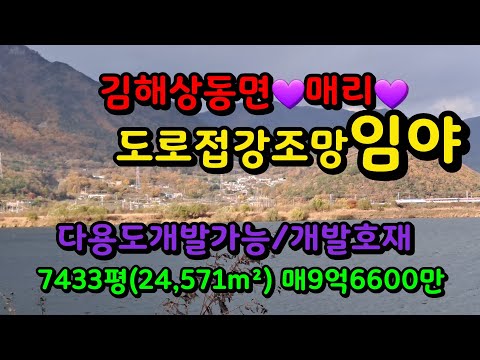 김해상동면 매리 낙동강 영구조망 개발가능 임야매매 매9억6600만