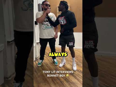 Tony Lit Interviews Bonnet Boy 😩😭 #hoodfunny #funny #comedy #hood #funnyinterview