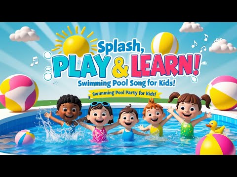 Swimming Pool Party Song for Kids 💦 | Fun Summer Song with MelodyKidsMVD | Splash, Play & Learn