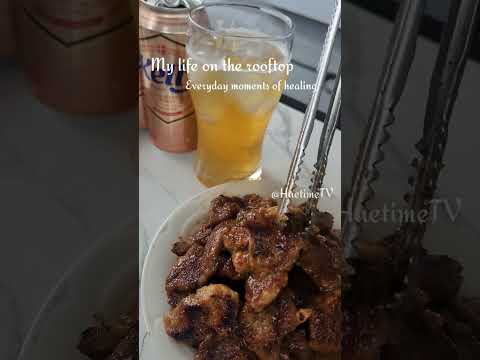 고기굽기 좋은날 🥢츄릅 😋🍺🥩힐링하며 일상을 보내요 #힐링 #asmr #루프탑카페