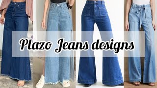 Plazo Jeans|| plazo wala jeans|| jeans designs| fashion lookbook 2024 | fashion trying VP| #jeans